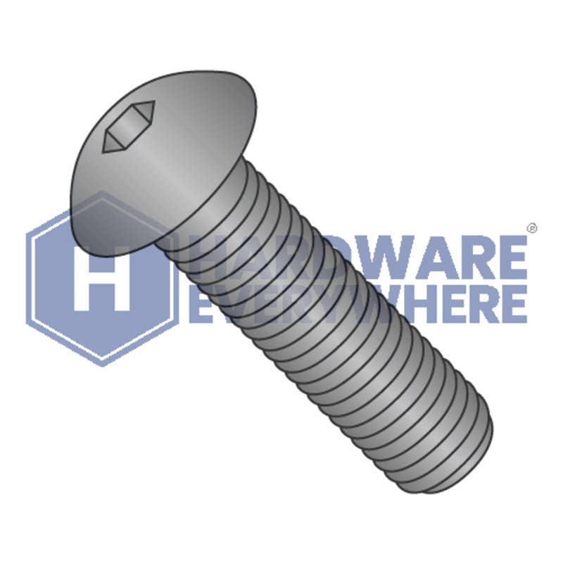 1/4-28 x 3/4 BUTTON HEAD SOCKET CAP SCREWS / Button Head / Steel / Black Oxide