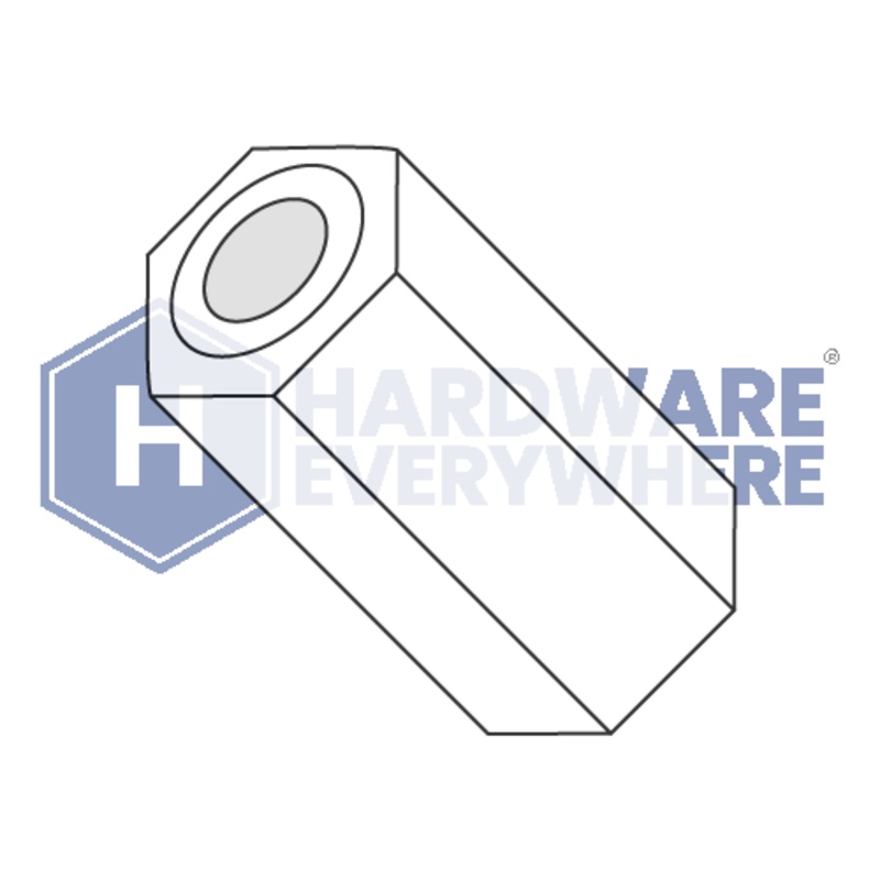.115 x 7/8 HEX SPACER / Nylon / Natural White