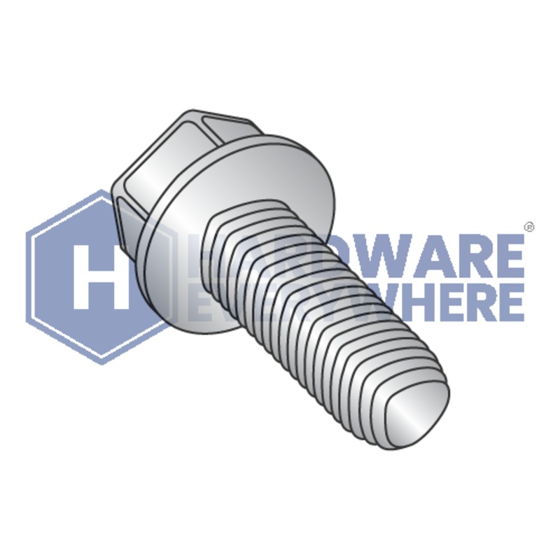 12-24 X 1/2 Thread Forming Screws / Unslotted / Hex Washer Head / 410 Stainless / Plain / Taptite Alternate