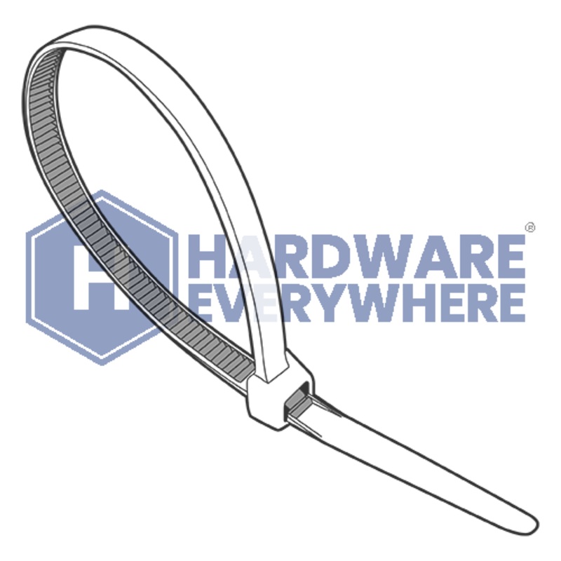 15 1/2 CABLE TIES / Nylon / Natural White