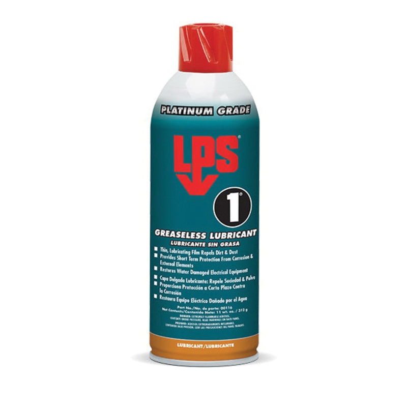 LPS 00116 Greaseless Lubricant, 11 oz, Aerosol Can, Gas, Amber, Characteristic Odor/Scent