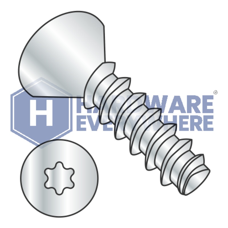 M3 X 12 Thread Forming Screws / Torx / Flat Head  / Steel / Zinc / Plastite (Blunt Tip) Alternate 48-2