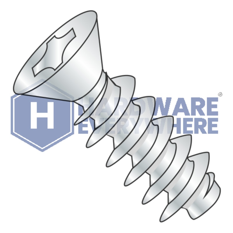 M5 x 12 METRIC THREAD FORMING SCREWS / Phillips / Flat Head / Steel / Zinc