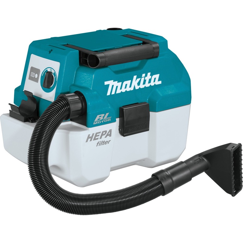 Makita 18V LXT XCV11Z Cordless Portable Wet/Dry Dust Extractor/Vacuum, 18 V Power Supply, 2 gal Vacuum