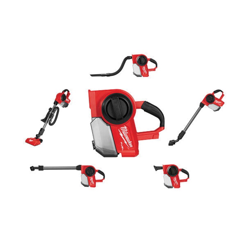 Milwaukee M18 FUEL 0940-20 Cordless Wet/Dry Vacuum, 18 V Power Supply, HEPA Filtration, 32 cfm Air Flow, 6 ft L Hose