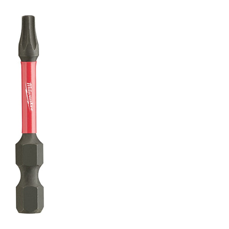 Milwaukee SHOCKWAVE 48-32-4484 Power Bit, Torx Point, T20 Point, 2 in OAL, 1/4 in Shank, Single End, Steel