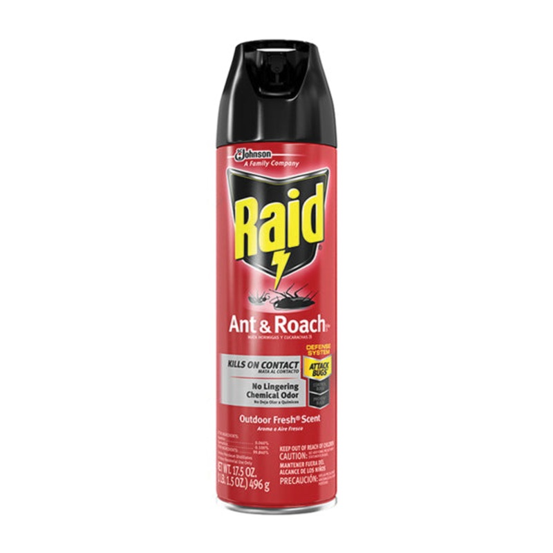 Raid 21613 Ant and Roach Killer, Aerosol, Indoor, Spray Application, 17.5 oz