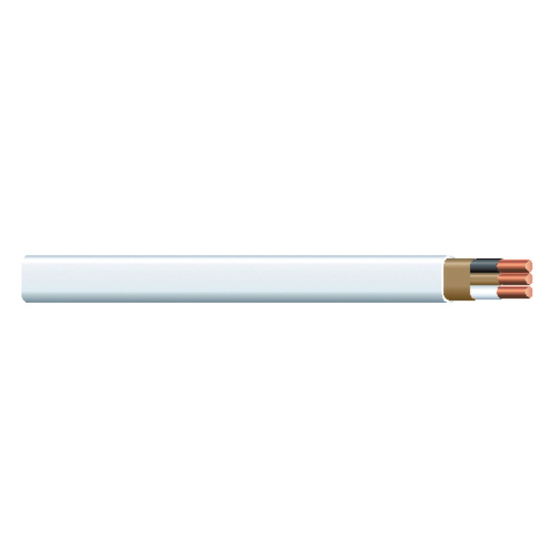 Romex SIMpull Series 28827421 Non-Metallic Sheathed Cable, 600 VAC, 2-Conductor, 14 AWG Conductor, Solid, 25 ft L