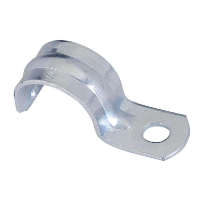 Sigma 55905-S 1-Hole Snap-On Strap, 2 in, Steel, Zinc-Plated, For Use With: IMC and Rigid Conduits