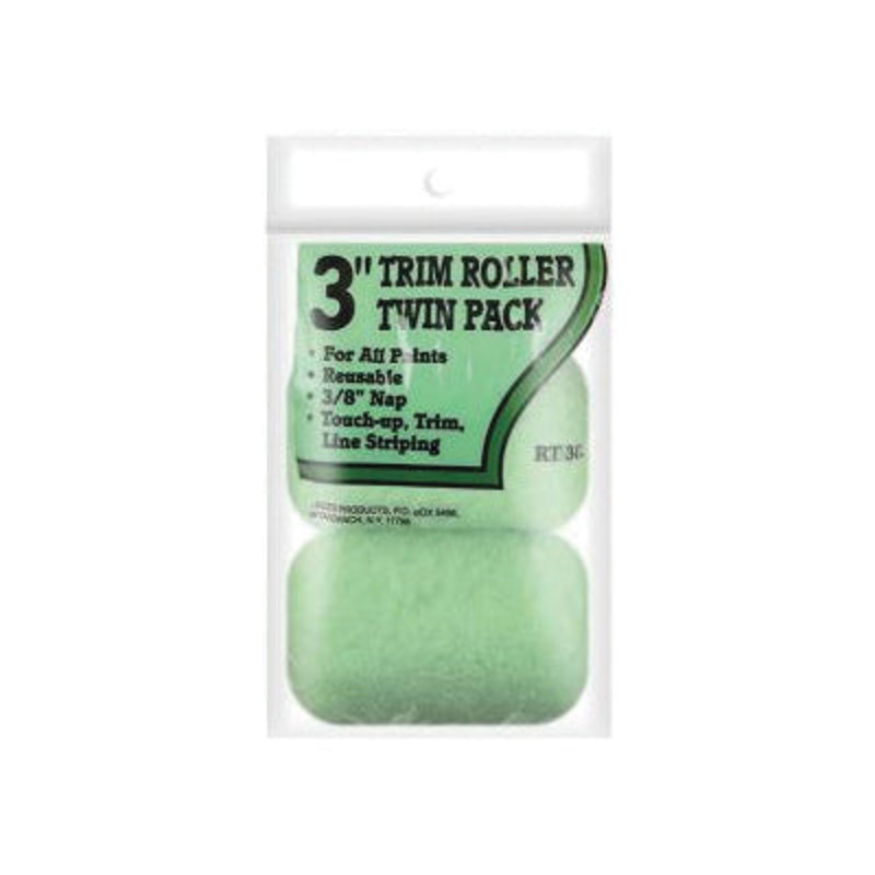 LINZER RT 302 Trim Roller, 3 in L, 3/8 in Thick Nap
