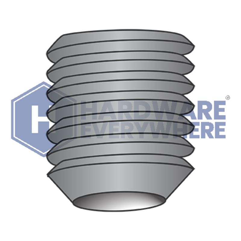 M8-1.25 x 8 METRIC SOCKET SET SCREWS / Steel / Black Oxide