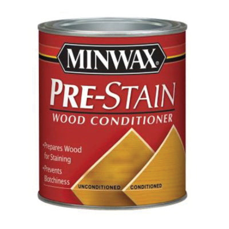 MINWAX 61500444 Wood Conditioner, Liquid, Oil Base, Clear, 125 sq-ft Coverage Area, 1 qt