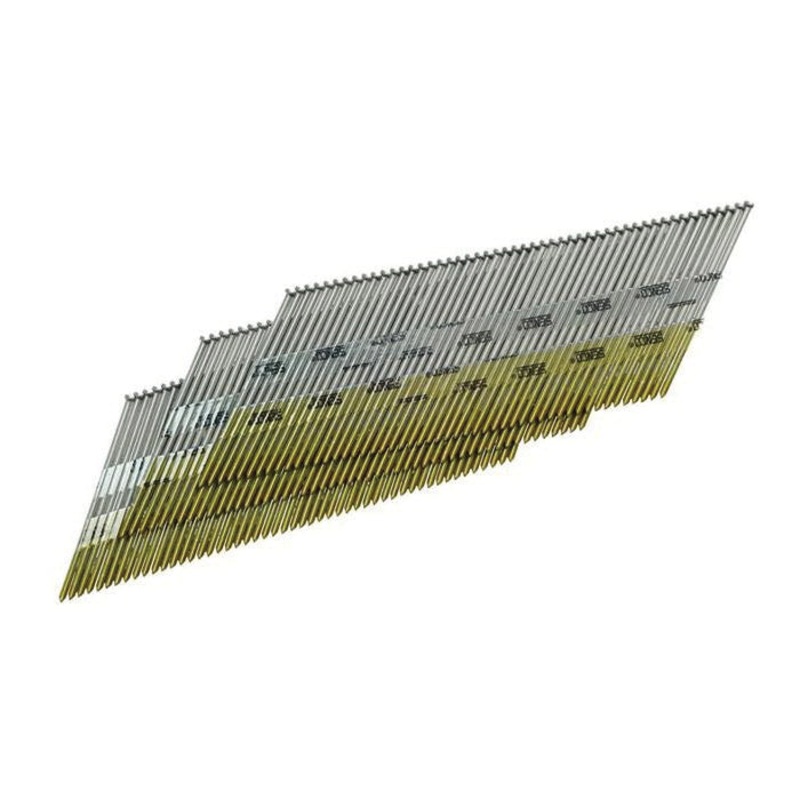 Senco DA17EABN Angled Strip Finish Nail, 1-1/2 in L, 4d Penny, Chisel Point, Brad Head, 15 ga Gauge, Steel
