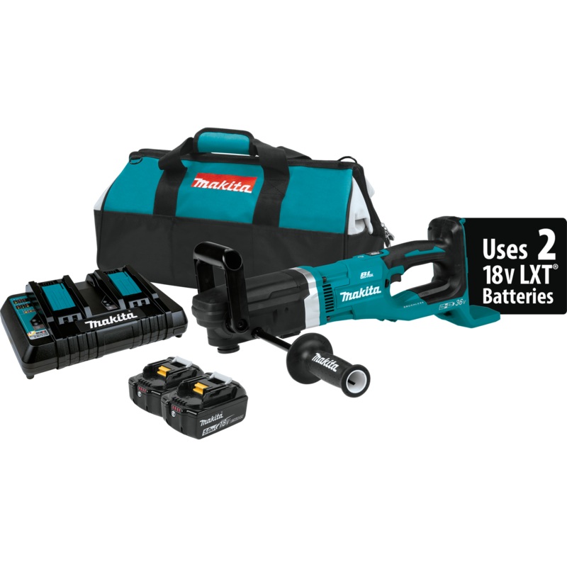 MAKITA  36V (18V X2) LXT 7/16" Hex Right Angle Drill Kit