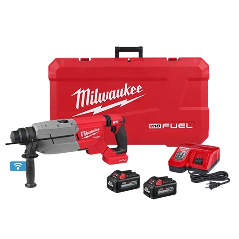 MILWAUKEE M18 FUEL 1-1/4" SDS PLUS D-Handle Rotary Hammer w/ ONE-KEY Kit