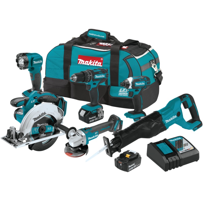 MAKITA 18V LXT 6 PC. Combo Kit