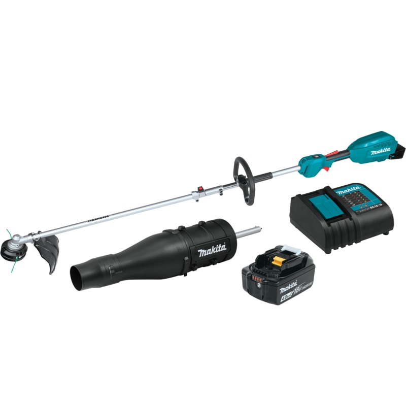 MAKITA 18V LXT Couple Shaft Power Head Kit w/ 13" String Trimmer & Blower Attachments