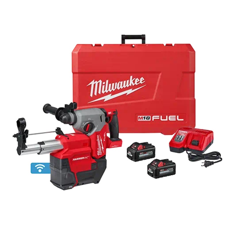 MILWAUKEE M18 FUEL 1" SDS PLUS Rotary Hammer w/ ONE-KEY Dust Extractor Kit