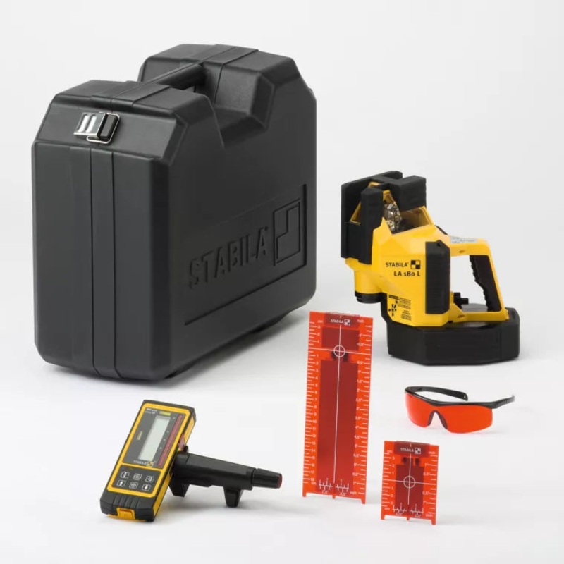 STABILA LA 180 L Multi-Line Laser, 6-Piece Set