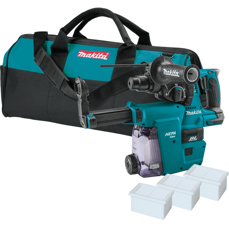 MAKITA 18V LXT 1" SDSPLUS Rotary Hammer w/ HEPA Dust Extractor Attachment (Tool Only)