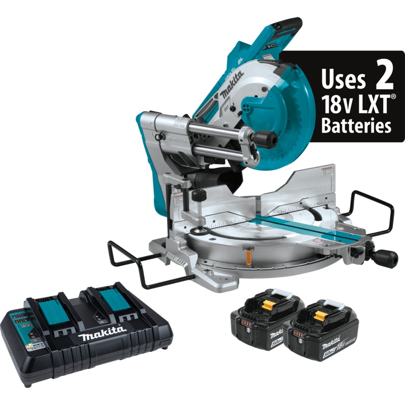 MAKITA 36V (18V X2) LXT 10" DualBevel Sliding Compound Miter Saw w/ Laser Kit