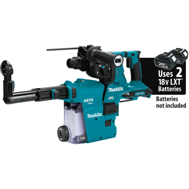 MAKITA 36V (18V X2) LXT 11/8" SDSPLUS AVT Rotary Hammer w/ HEPA Dust Extractor (Tool Only)