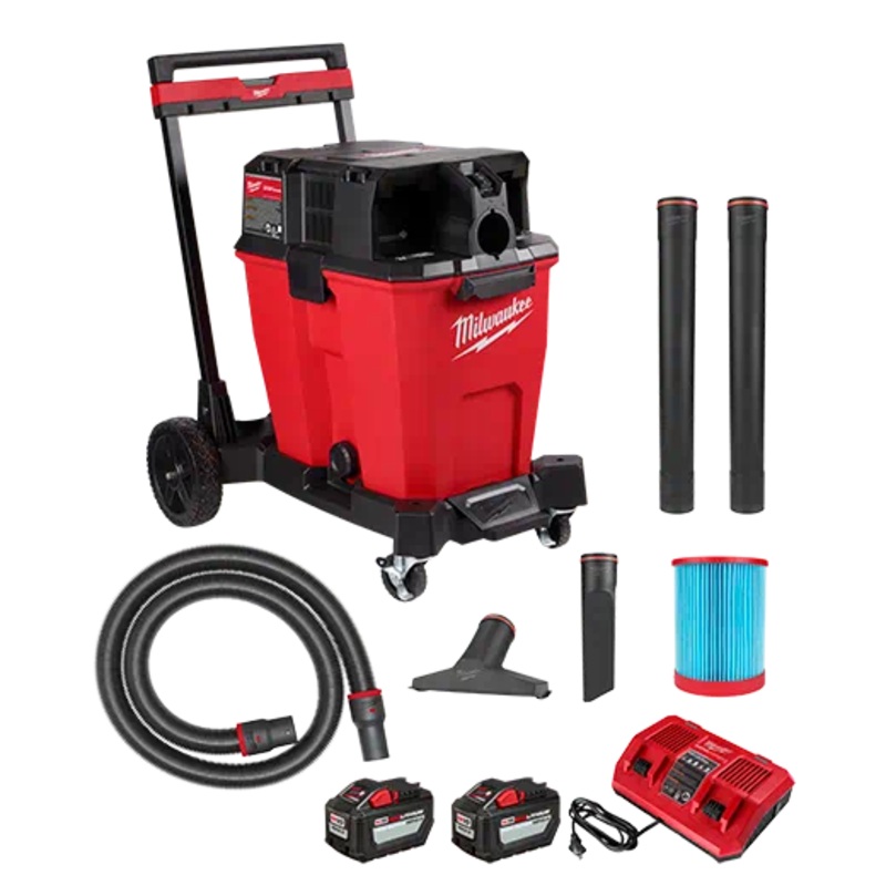 MILWAUKEE M18 FUEL 12 Gallon Dual-Battery Wet/Dry Vacuum Kit