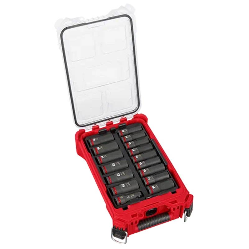 MILWAUKEE SHOCKWAVE Impact Duty Socket 1/2" Dr 16PC MM PACKOUT Set