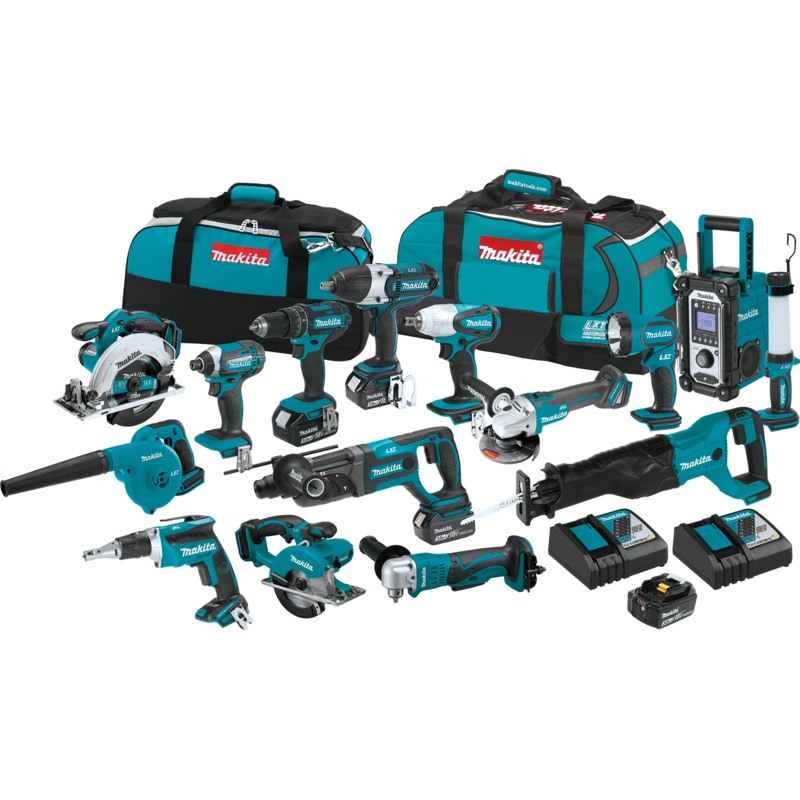 MAKITA 18V LXT 15 PC. Combo Kit