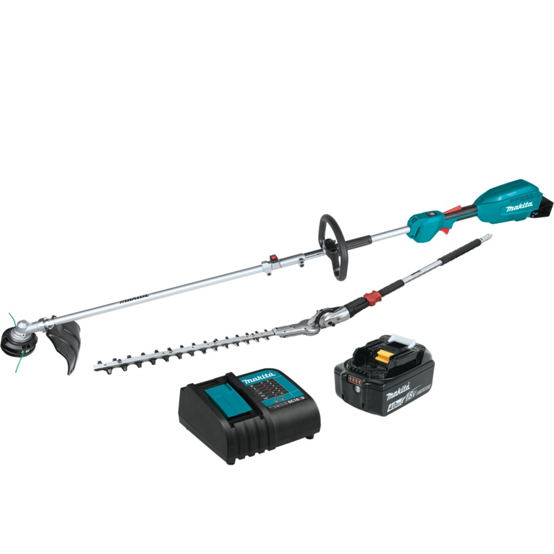 MAKITA  18V LXT Couple Shaft Power Head Kit w/ 13" String Trimmer & 20" Hedge Trimmer Attachments