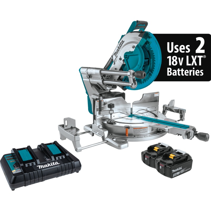 MAKITA 36V (18V X2) LXT 12" DualBevel Sliding Compound Miter Saw w/ Laser Kit