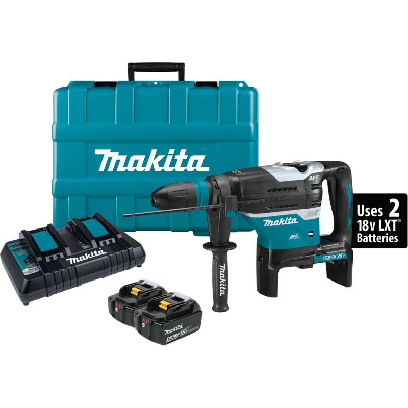 MAKITA 36V (18V X2) LXT 19/16" SDSMAX Advanced AVT Rotary Hammer Kit