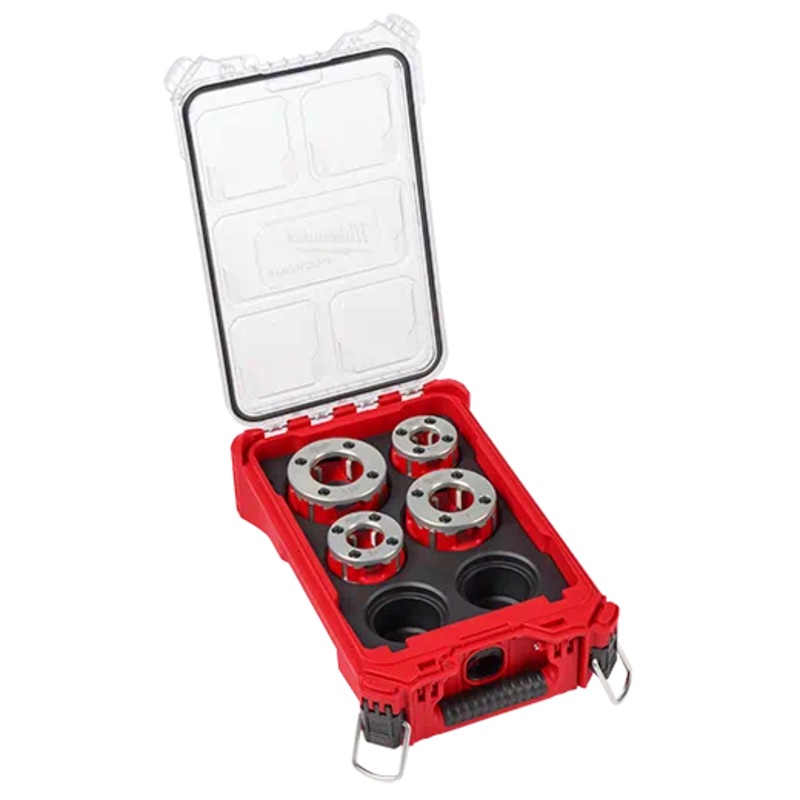 MILWAUKEE Compact 1/2"-1-1/4" ALLOY NPT Portable Pipe Threading Forged Aluminum Die Head Kit