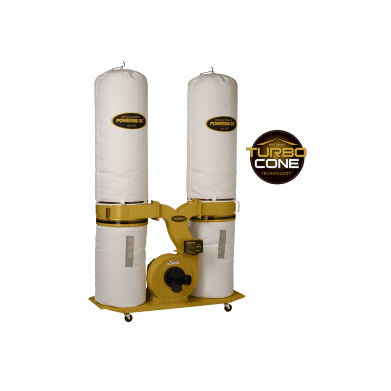 POWERMATIC 30-Micron Bag Filter Dust Collector 3HP 1PH 230V | PM1900TX-BK1