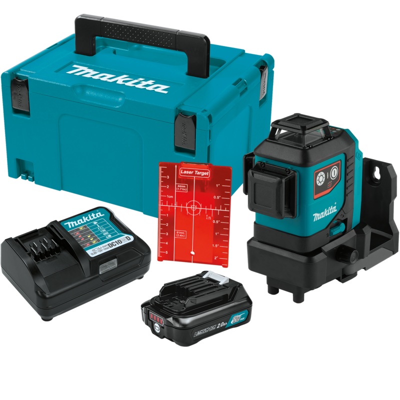 MAKITA 12V MAX CXT SelfLeveling 360 3Plane Red Laser Kit