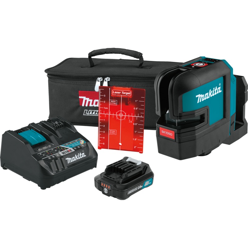 MAKITA 12V MAX CXT SelfLeveling CrossLine Red Beam Laser Kit