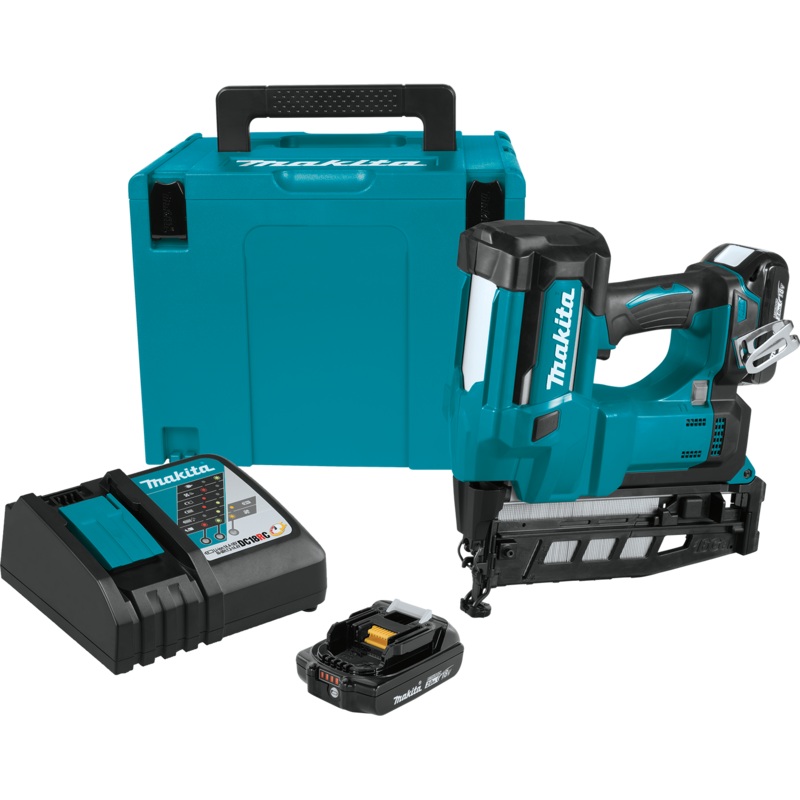 MAKITA 18V LXT 16 Ga. 21/2" Straight Finish Nailer Kit