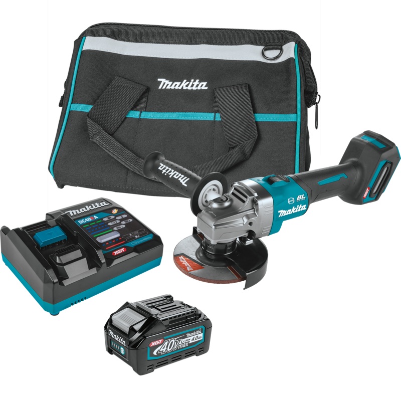 MAKITA 40V MAX XGT 41/2 / 5" Angle Grinder w/ Electric Brake Kit