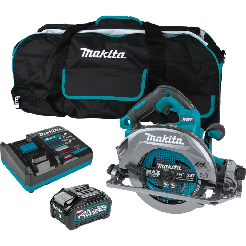 MAKITA 40V MAX XGT 71/4" Circular Saw w/ Guide Rail Compatible Base Kit