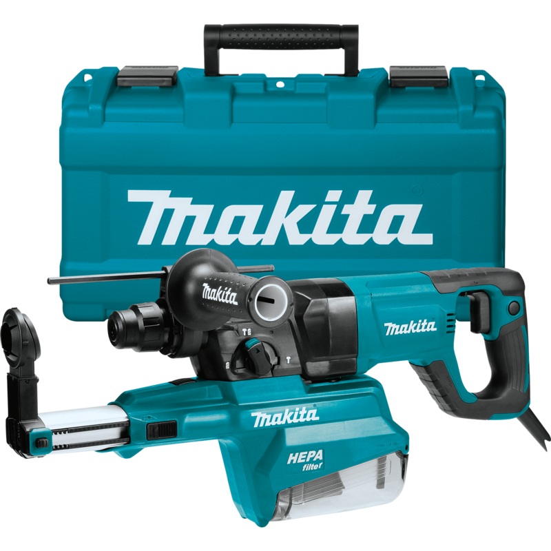 MAKITA 1" SDSPLUS AVT Rotary Hammer w/ HEPA Dust Extractor (DHandle)