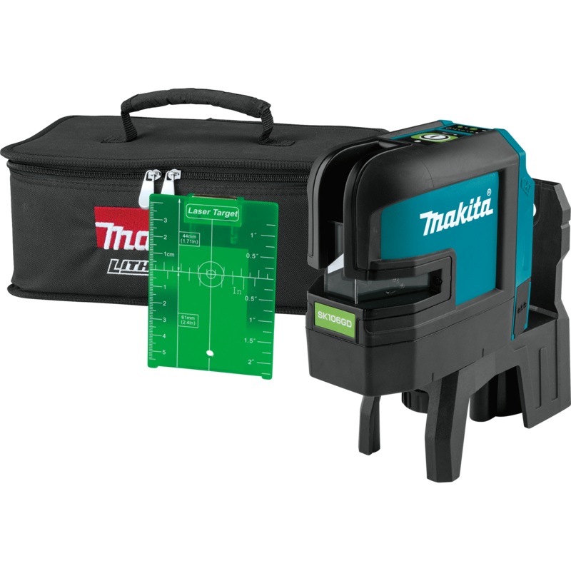 MAKITA 12V MAX CXT SelfLeveling CrossLine/4Point Green Beam Laser (Tool Only)