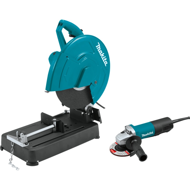 MAKITA 14" CutOff Saw w/ 41/2" Paddle Switch Angle Grinder