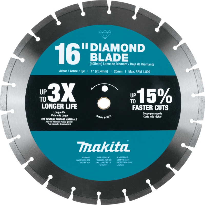 MAKITA 16" Diamond Blade, Segmented, General Purpose