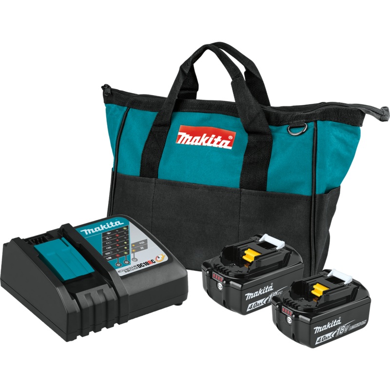 MAKITA 18V LXT 4.0Ah Battery & Rapid Optimum Charger Starter Pack