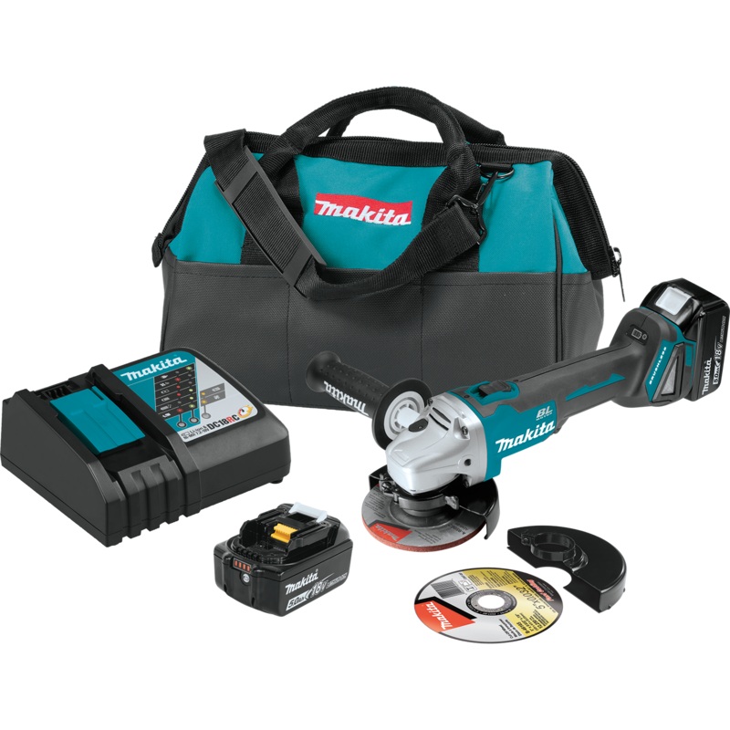 MAKITA 18V LXT 41/2 / 5" CutOff/Angle Grinder Kit