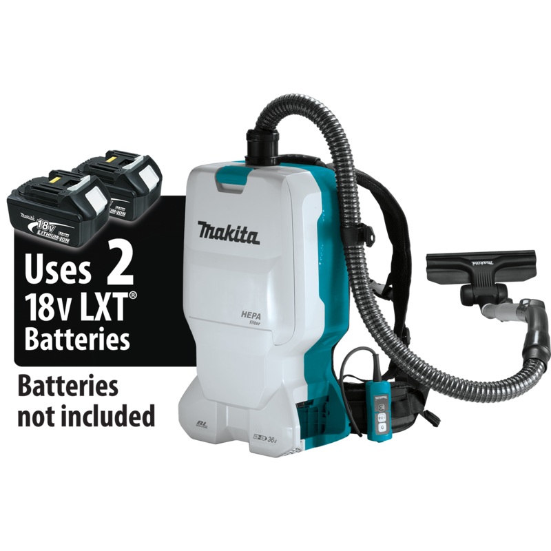 MAKITA 36V (18V X2) LXT 1.6 Gallon HEPA Filter Backpack Dry Vacuum (Tool Only)