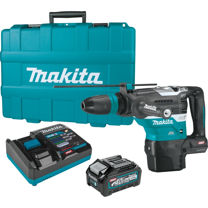 MAKITA 40V MAX XGT 19/16" SDSMAX AVT Rotary Hammer Kit