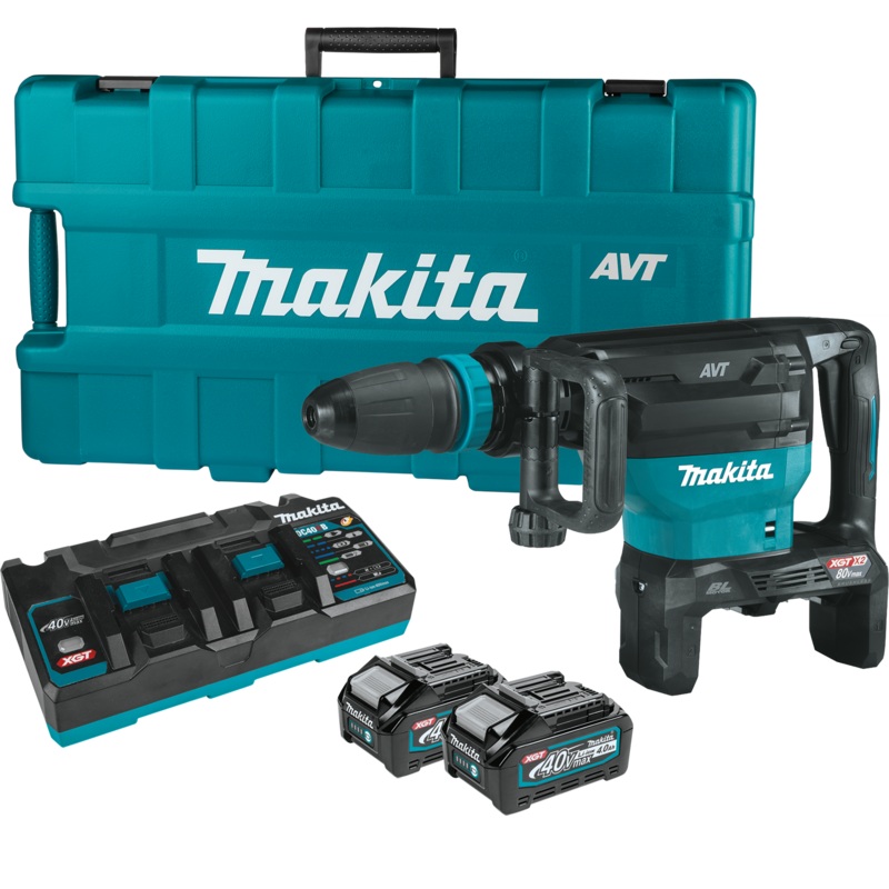 MAKITA 80V MAX (40V MAX X2) XGT SDSMAX AVT Demolition Hammer Kit