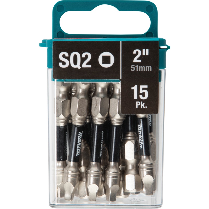 MAKITA IMPACT XPS #2 Square 2" Power Bit (15 PACK)