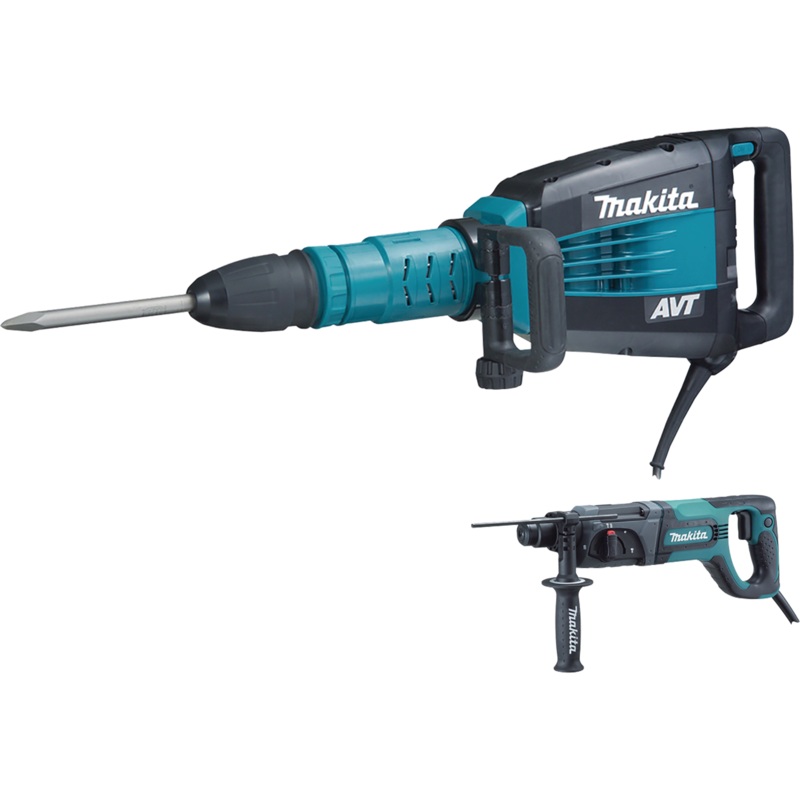 MAKITA SDSMAX AVT Demolition Hammer & 1" Rotary Hammer